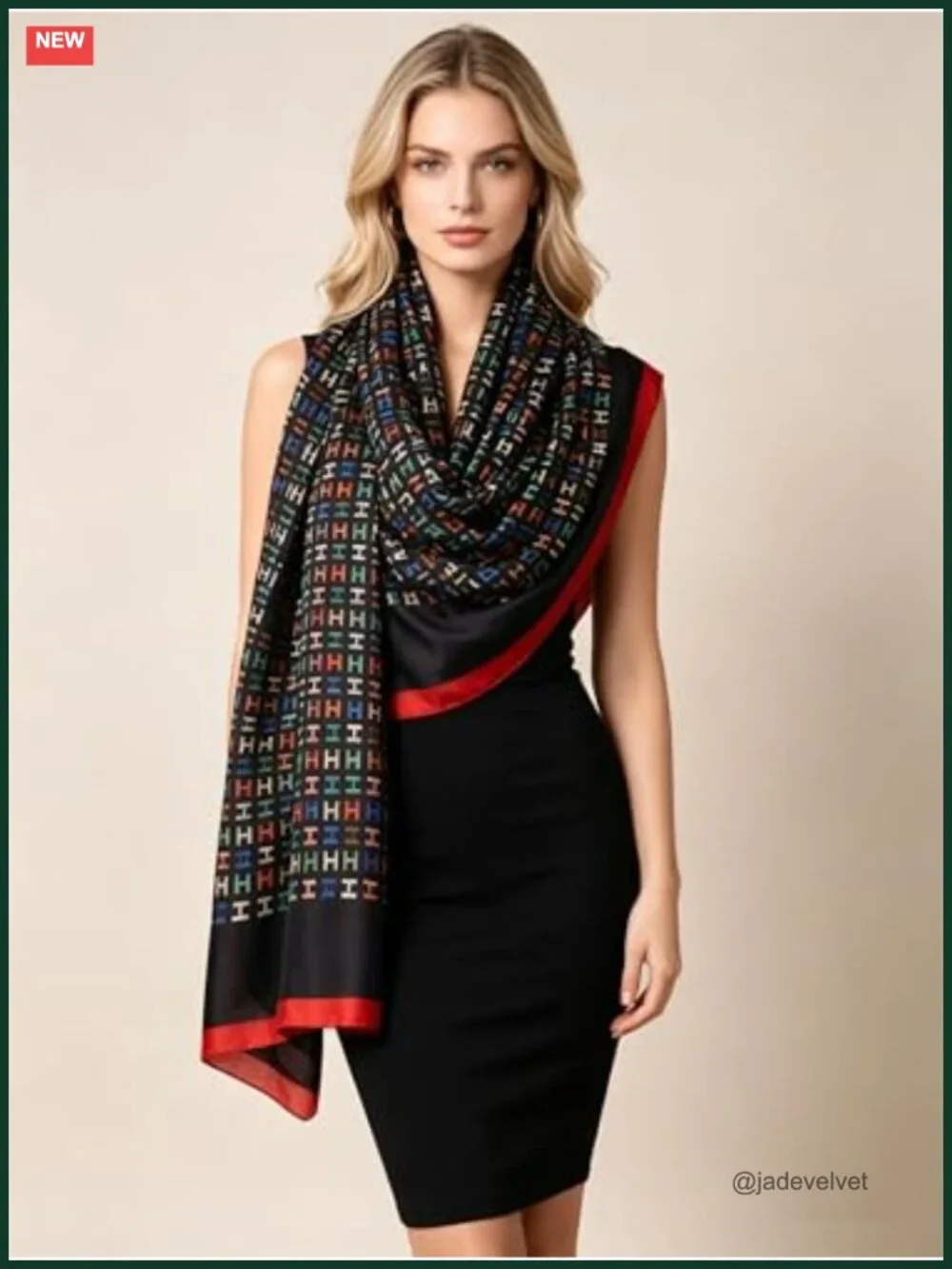 Silk Feel Scarf Long Shawl Wrap Women Satin Fashion Scarf Luxury Vacation